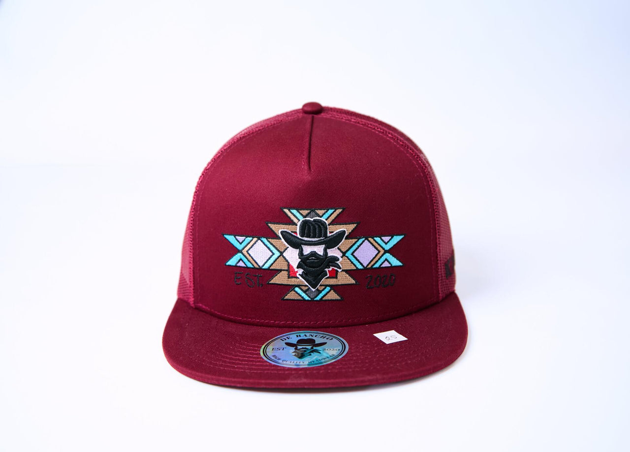 De Rancho Tribal Cross Cowboy Hat (RED) Dr028