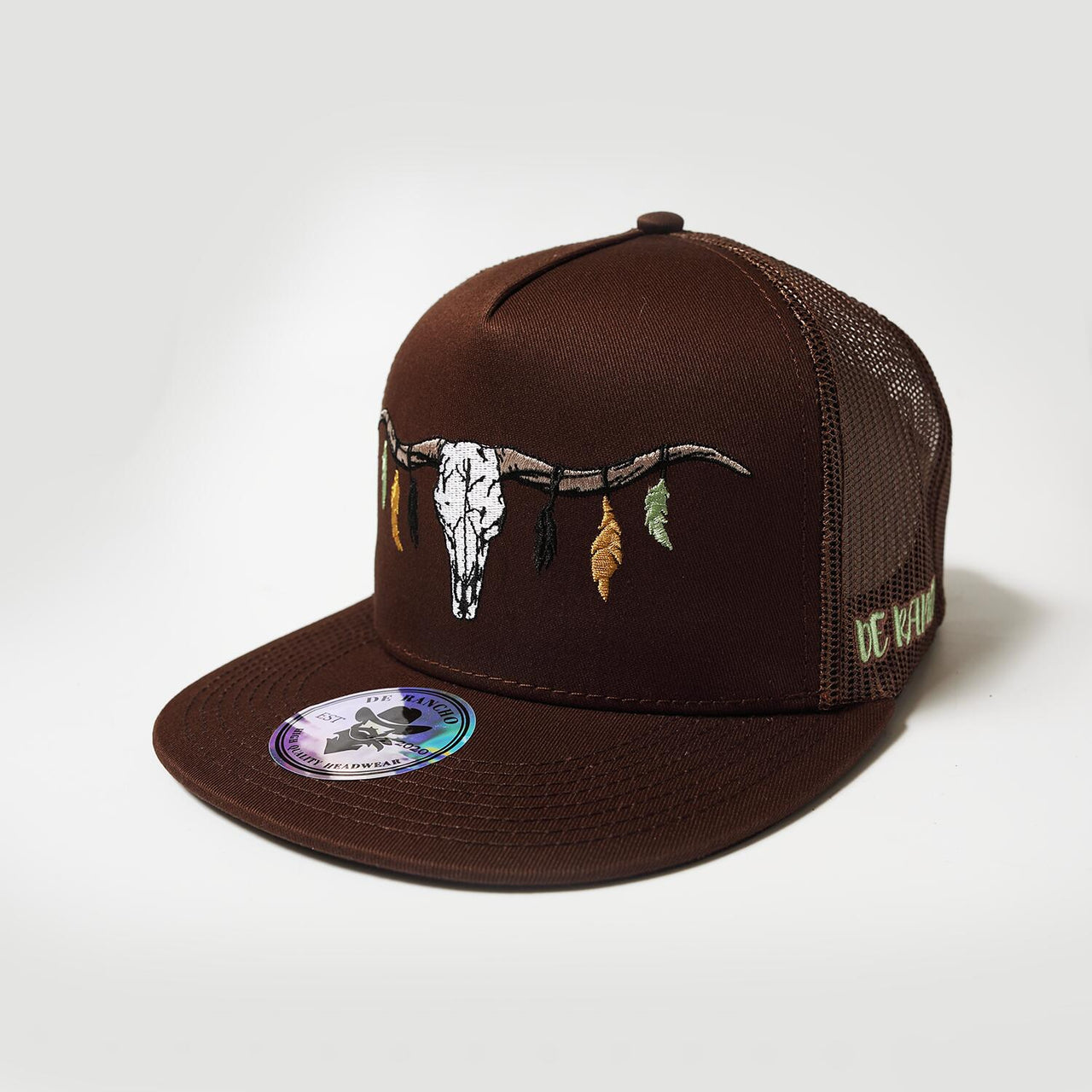 De Rancholonghorn Skull Hat (BROWN) Dr088