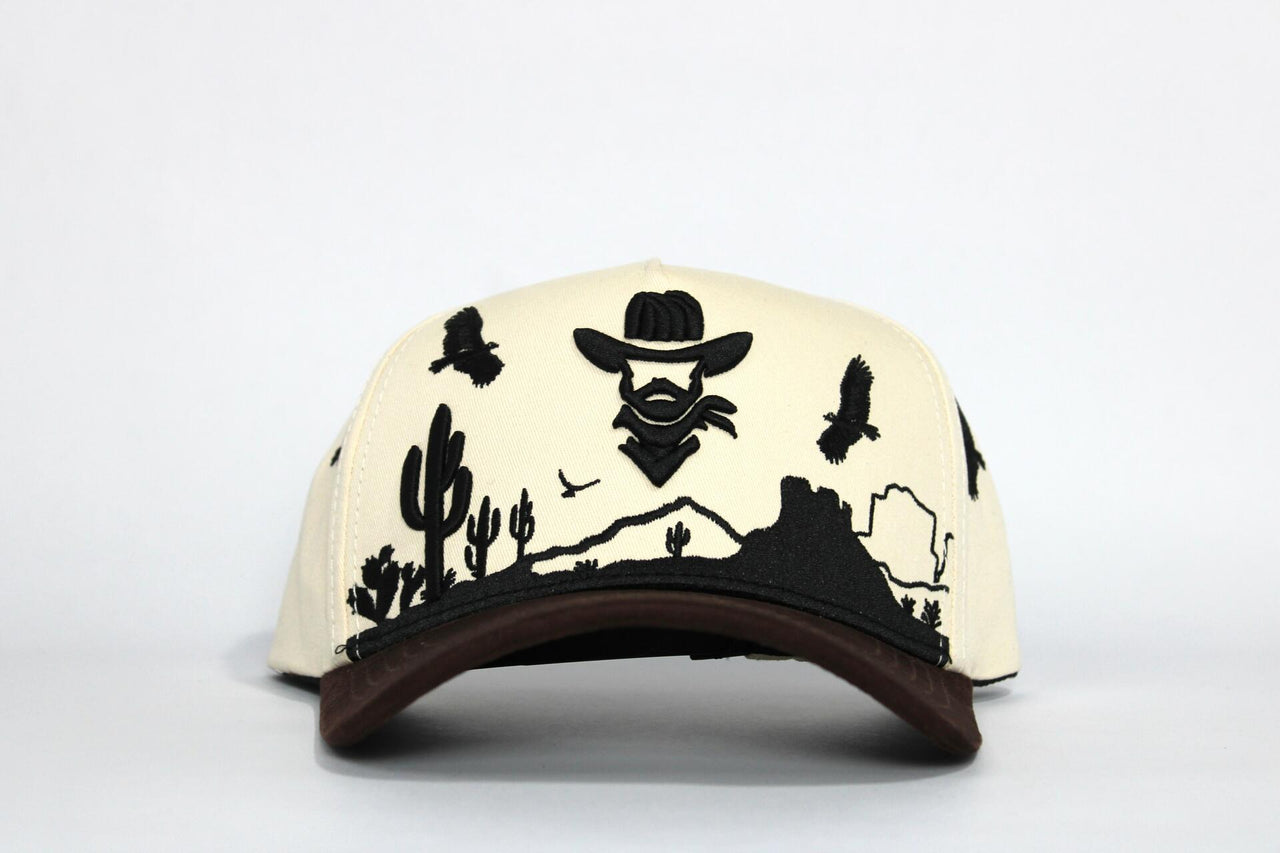 De Rancho Zopilote A-frame Hat (CREAM/BROWN)