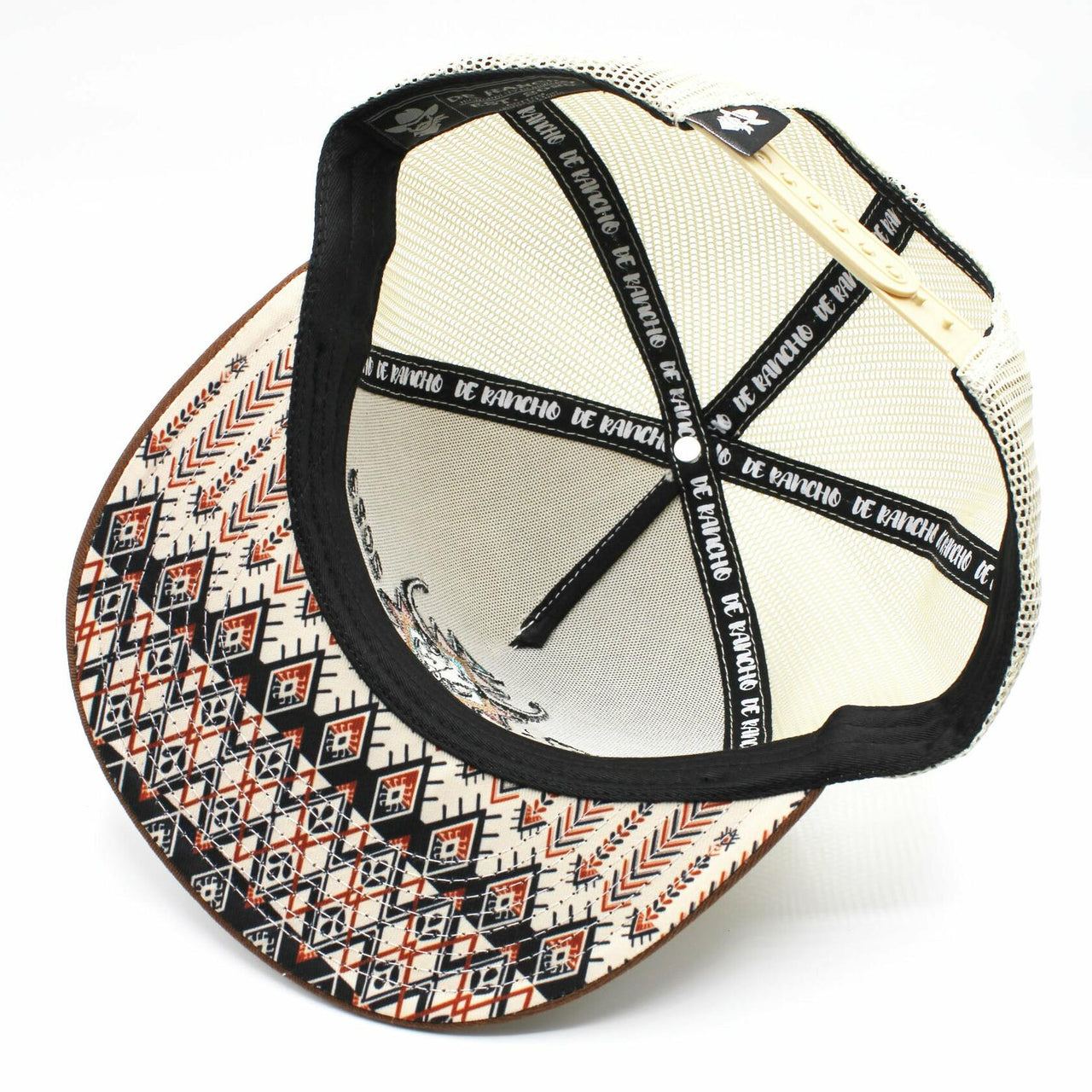 De Rancho Cráneo Hat (BROWN/CREAM) Dr066