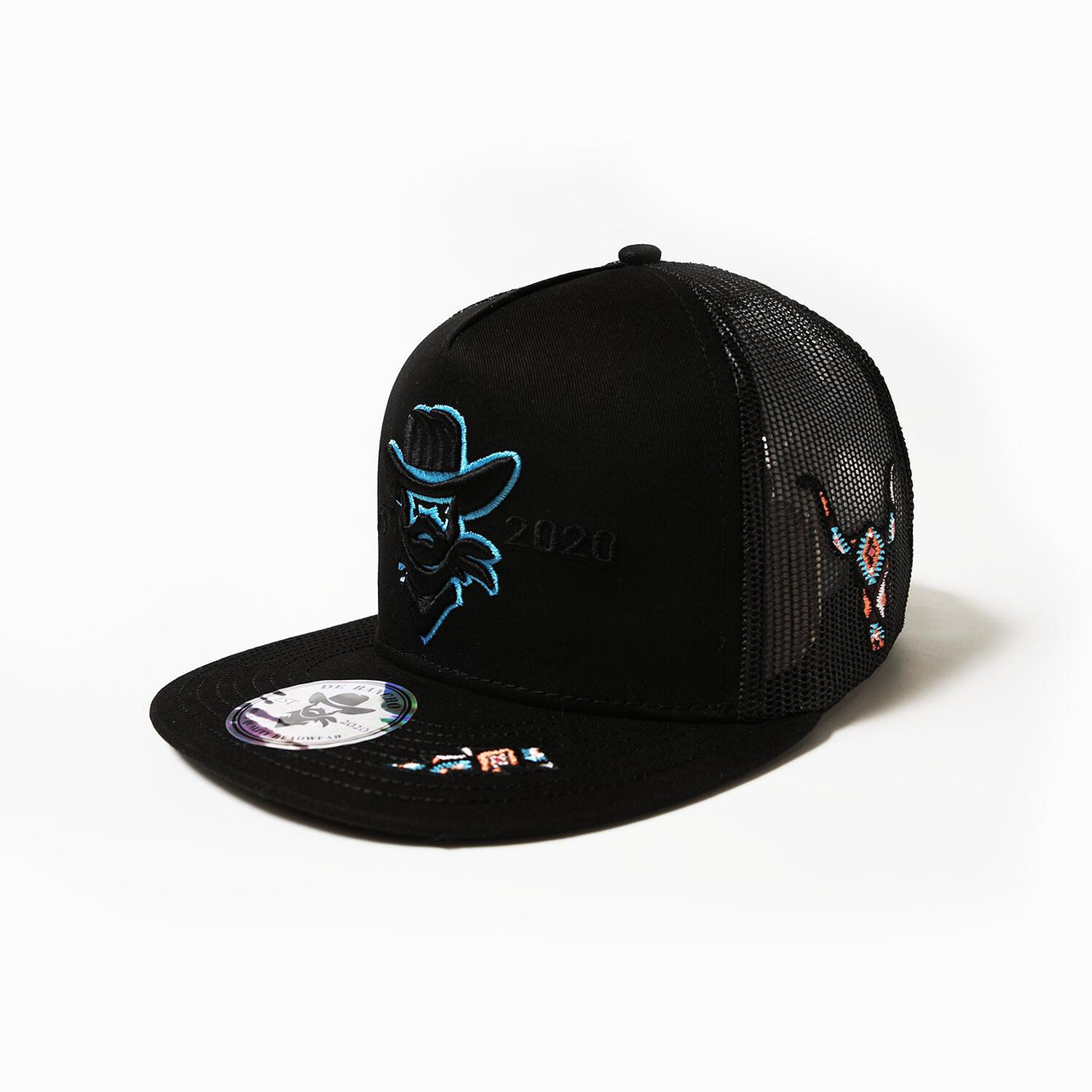 De Rancho Feather (WHITE/SKY BLUE) Dr055 Hat