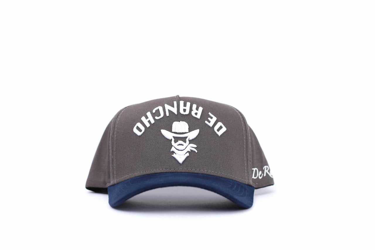 De Rancho A-frame Hat (GRAY/NAVY BLUE) Dr263