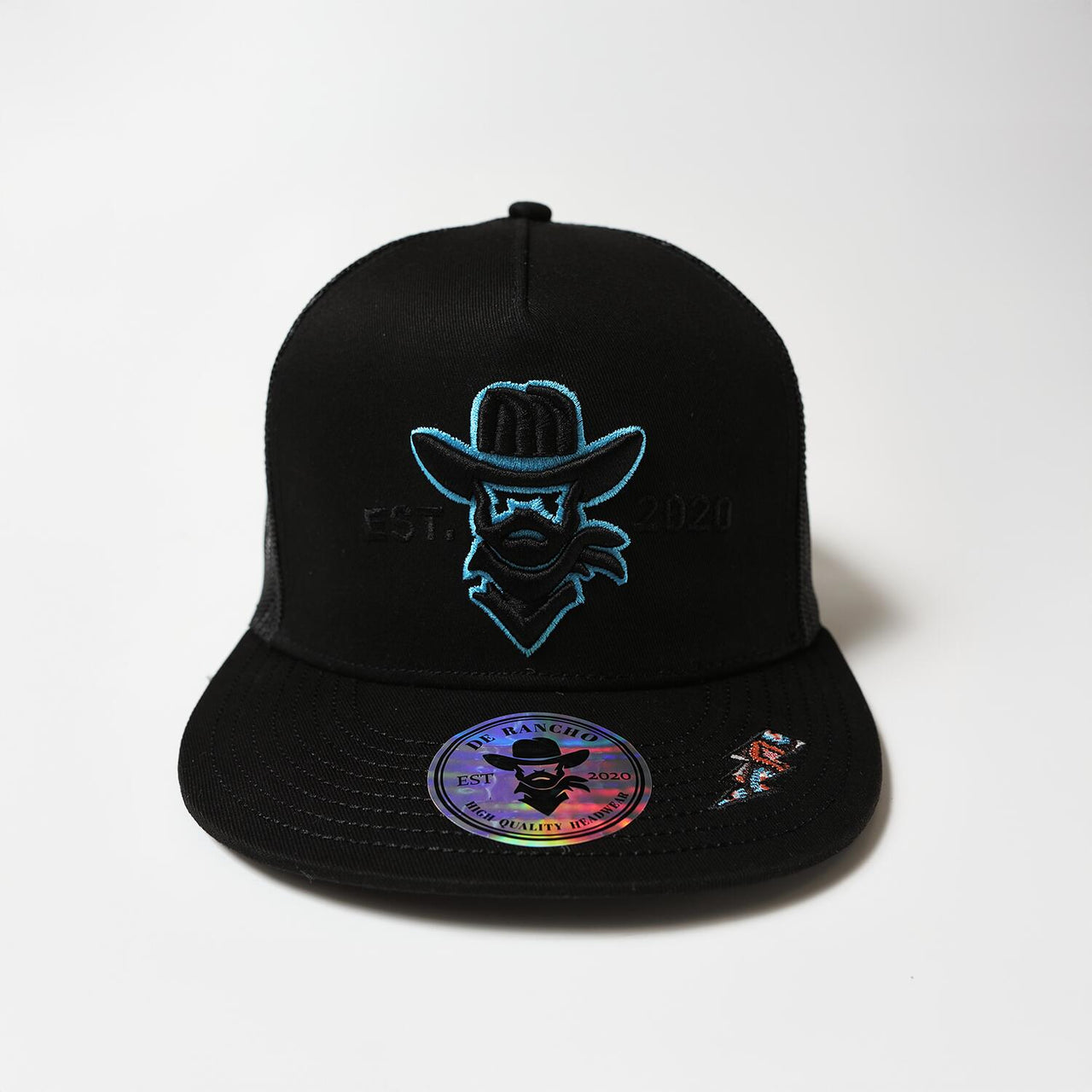 De Rancho Feather (WHITE/SKY BLUE) Dr055 Hat