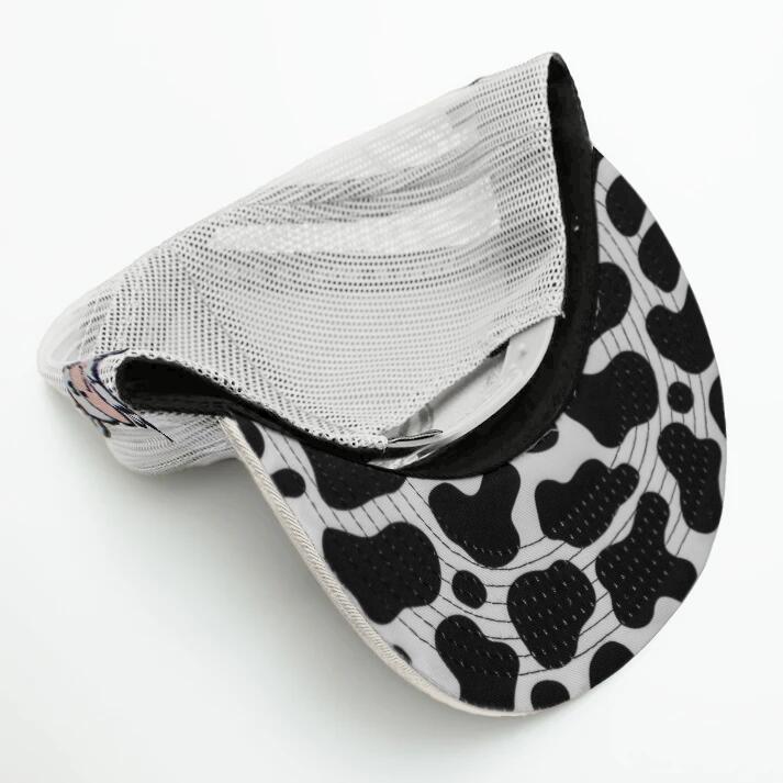 De Rancho Cow Print (WHITE) Dr077 Hat