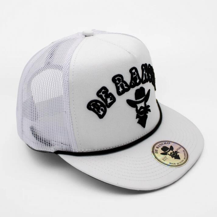 De Rancho Cow Print (WHITE) Dr077 Hat