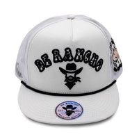 De Rancho Cow Print (WHITE) Dr077 Hat