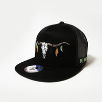 De Rancho Longhorn Skull Hat (BLACK) Dr086