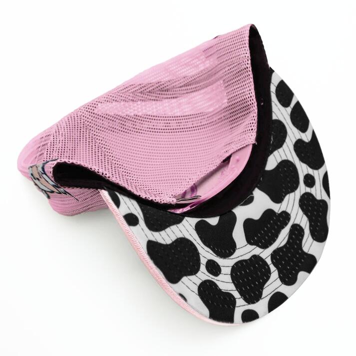 De Rancho Cow Print (PINK) Dr078 Hat