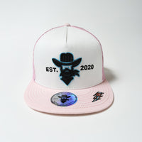 De Rancho Longhorn (WHITE/PINK) Dr138 Hat