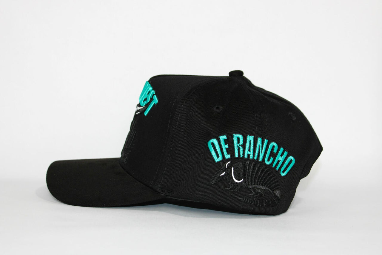 De Rancho Wild West A-frame Hat (BLACK)