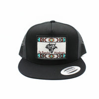 De Rancho Aztec Bull (BLACK) Hat