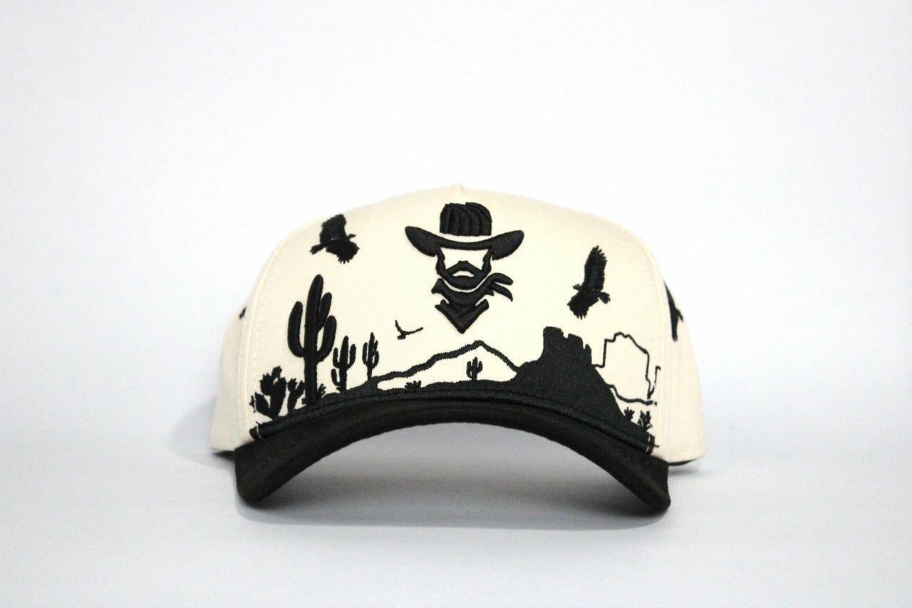 De Rancho Zopilote A-frame Hat (CREAM/BLACK)