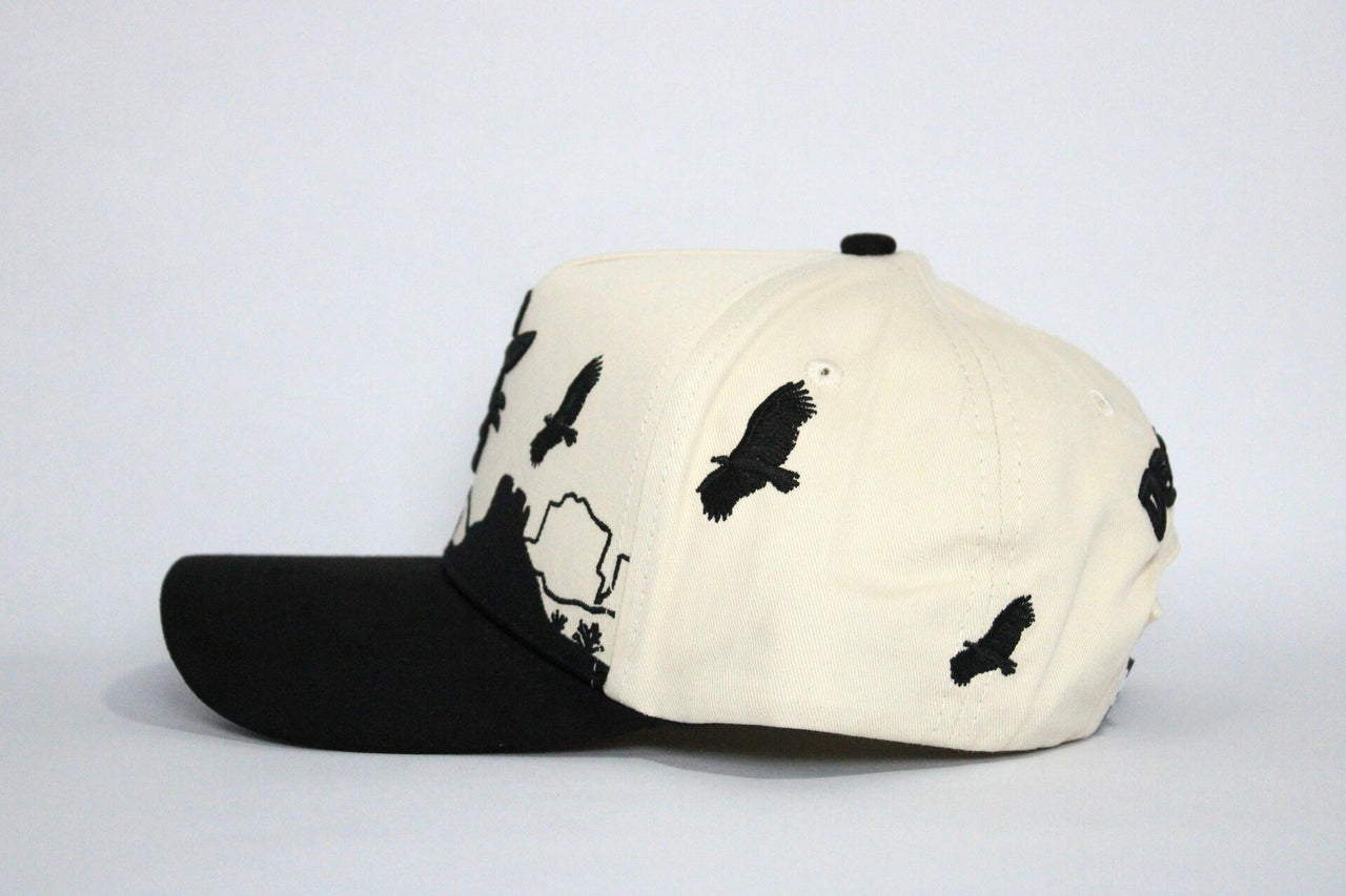 De Rancho Zopilote A-frame Hat (CREAM/BLACK)