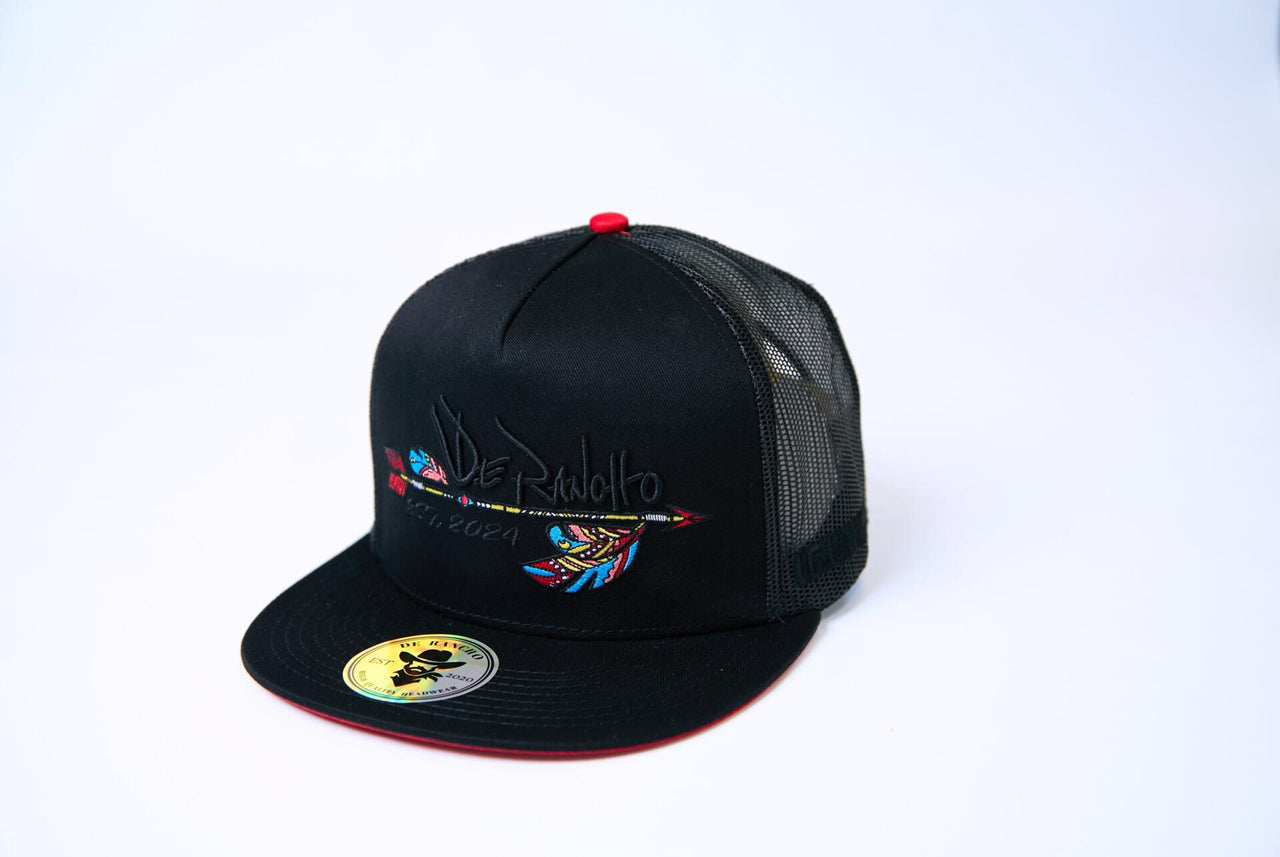 De Rancho Ancient Arrow (BLACK) Dr036 Hat