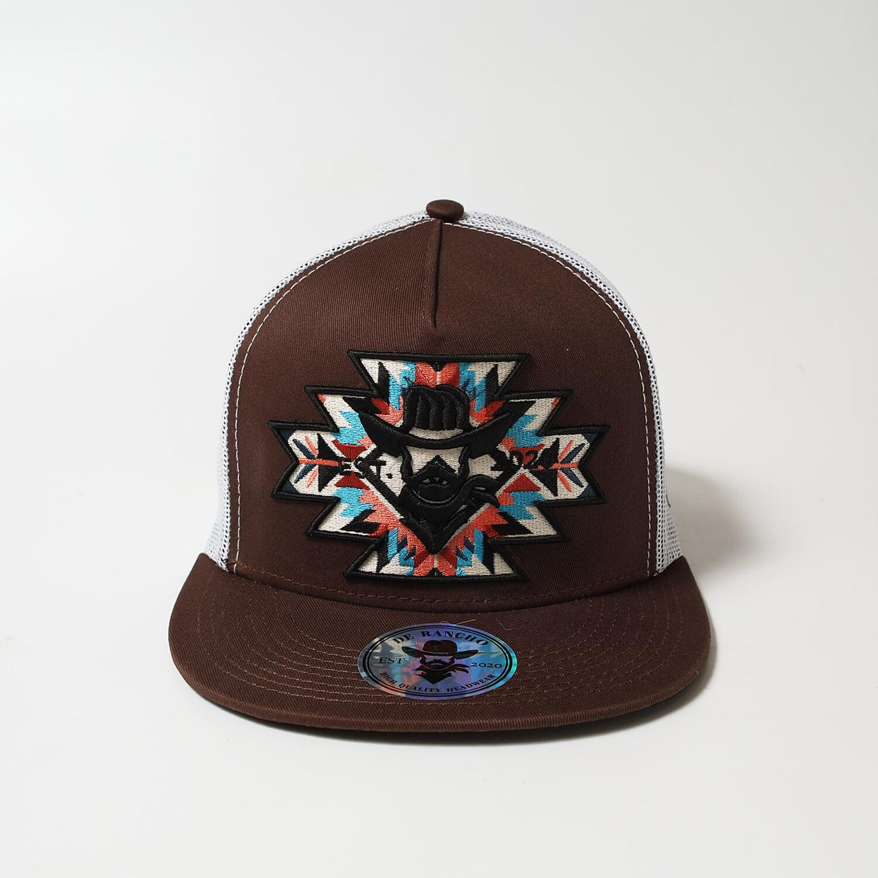 De Rancho Amarillo Heart (BROWN/WHITE) Dr096 Hat