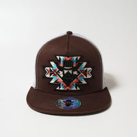 De Rancho Amarillo Heart (BROWN/WHITE) Dr096 Hat