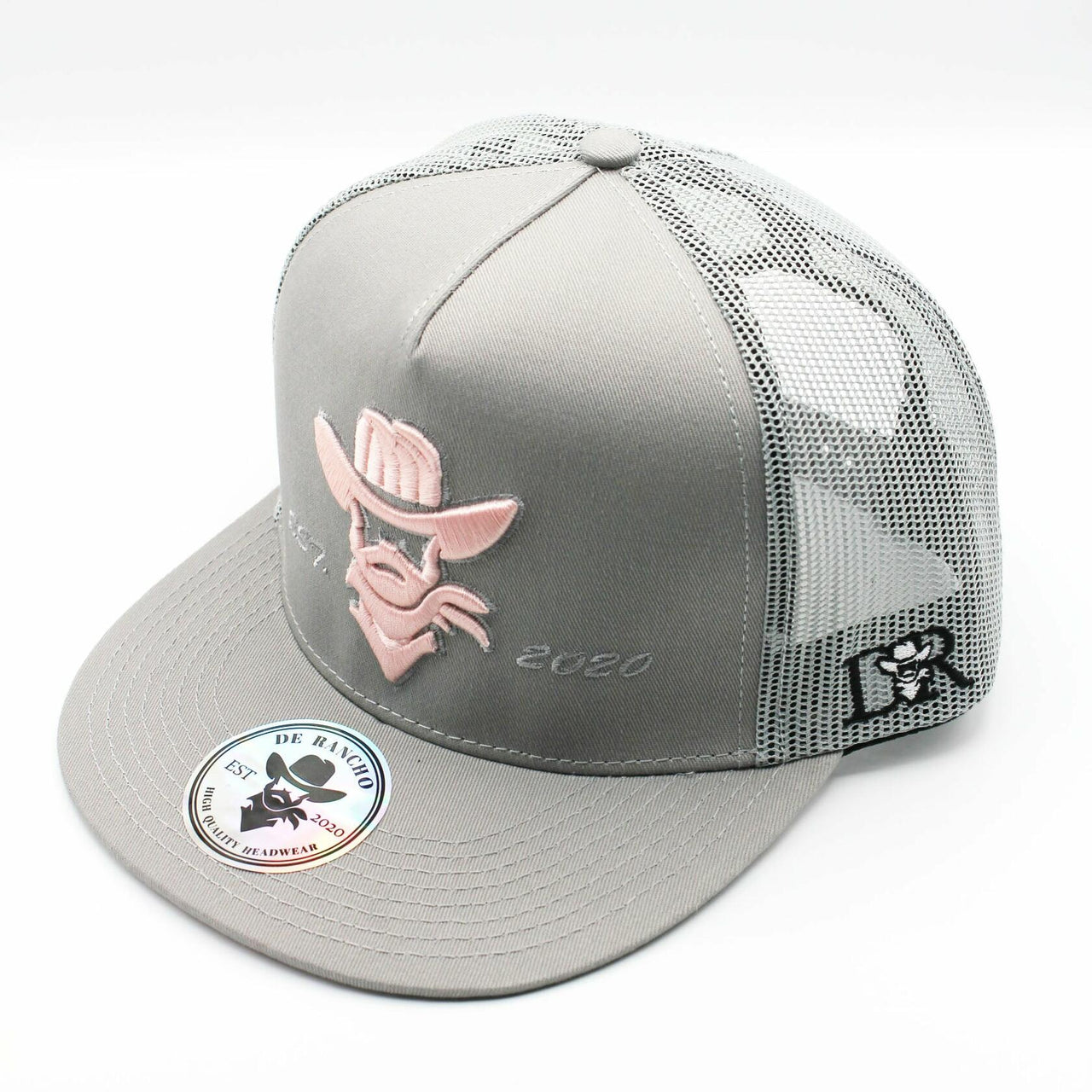 De Rancho Logo (GRAY/SALMON) Dr060 Hat