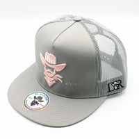 De Rancho Logo (GRAY/SALMON) Dr060 Hat