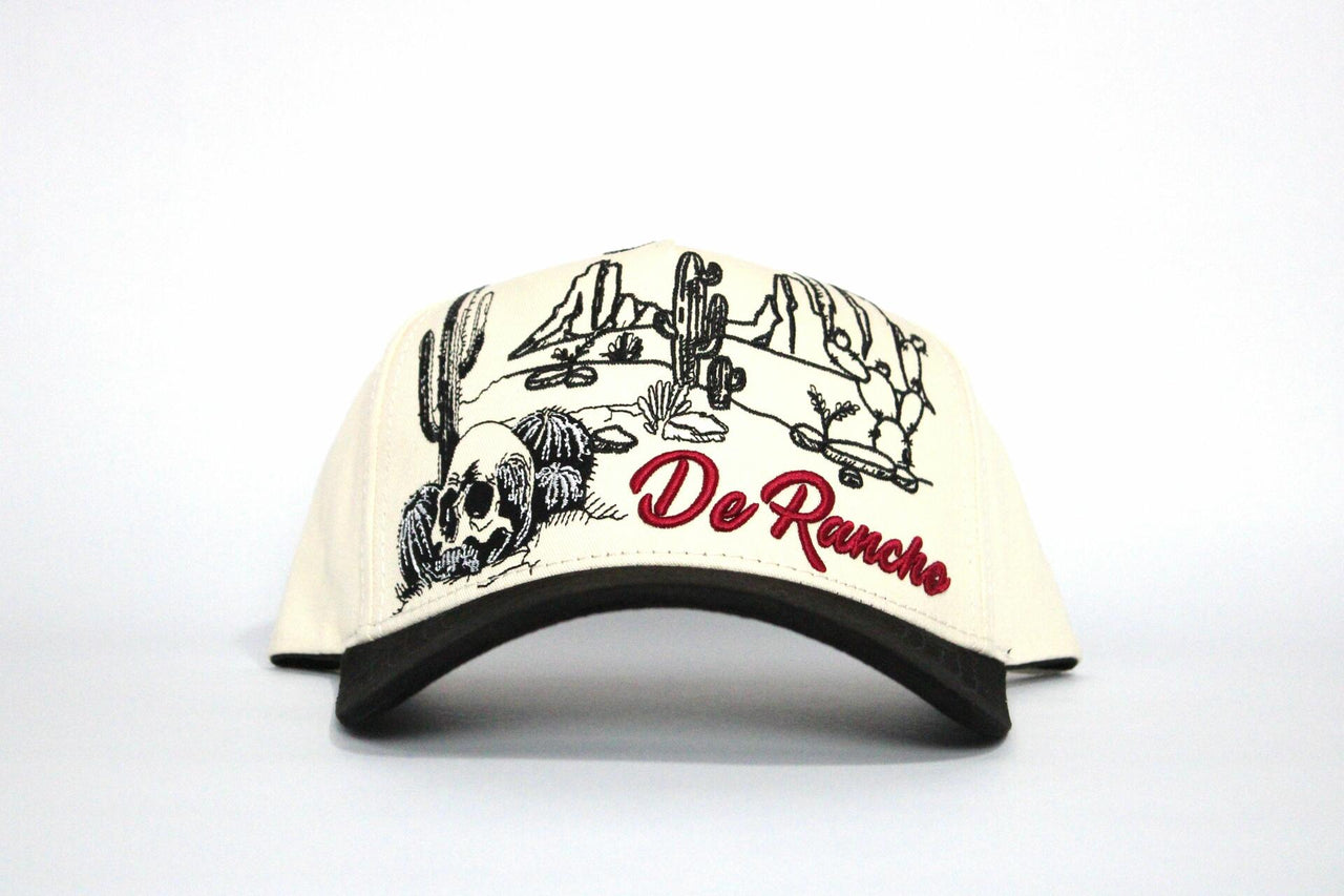 De Rancho Sierra Sunset A-frame Hat (CREAM/BLACK)