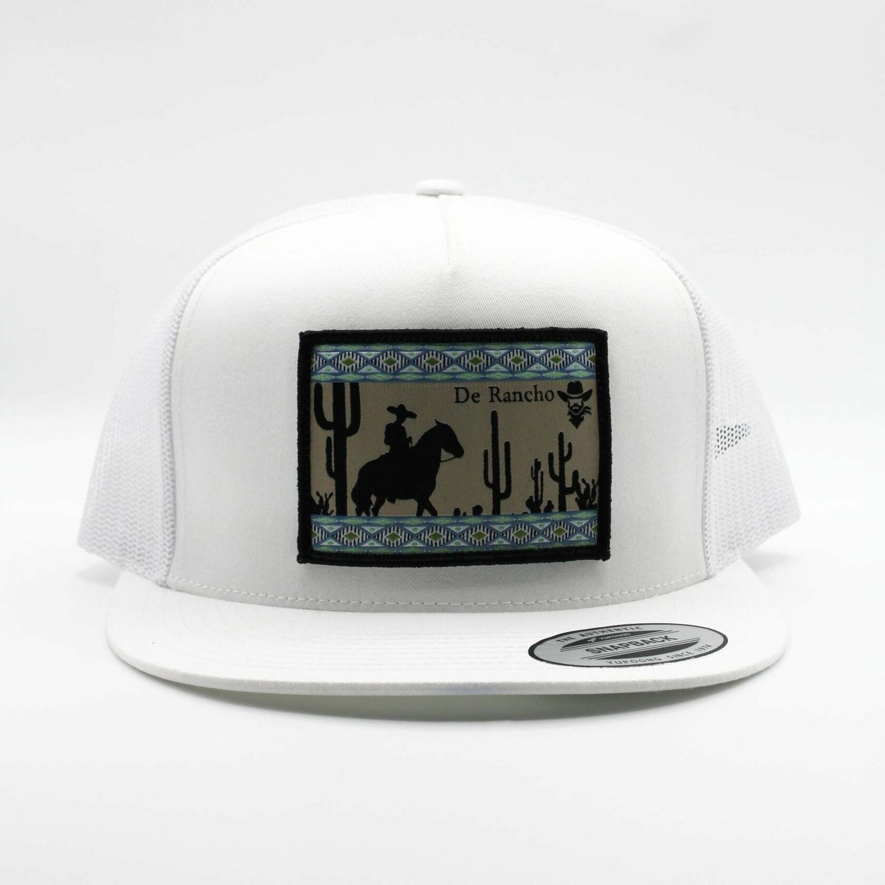 De Rancho Cowboy Aztec White Hat