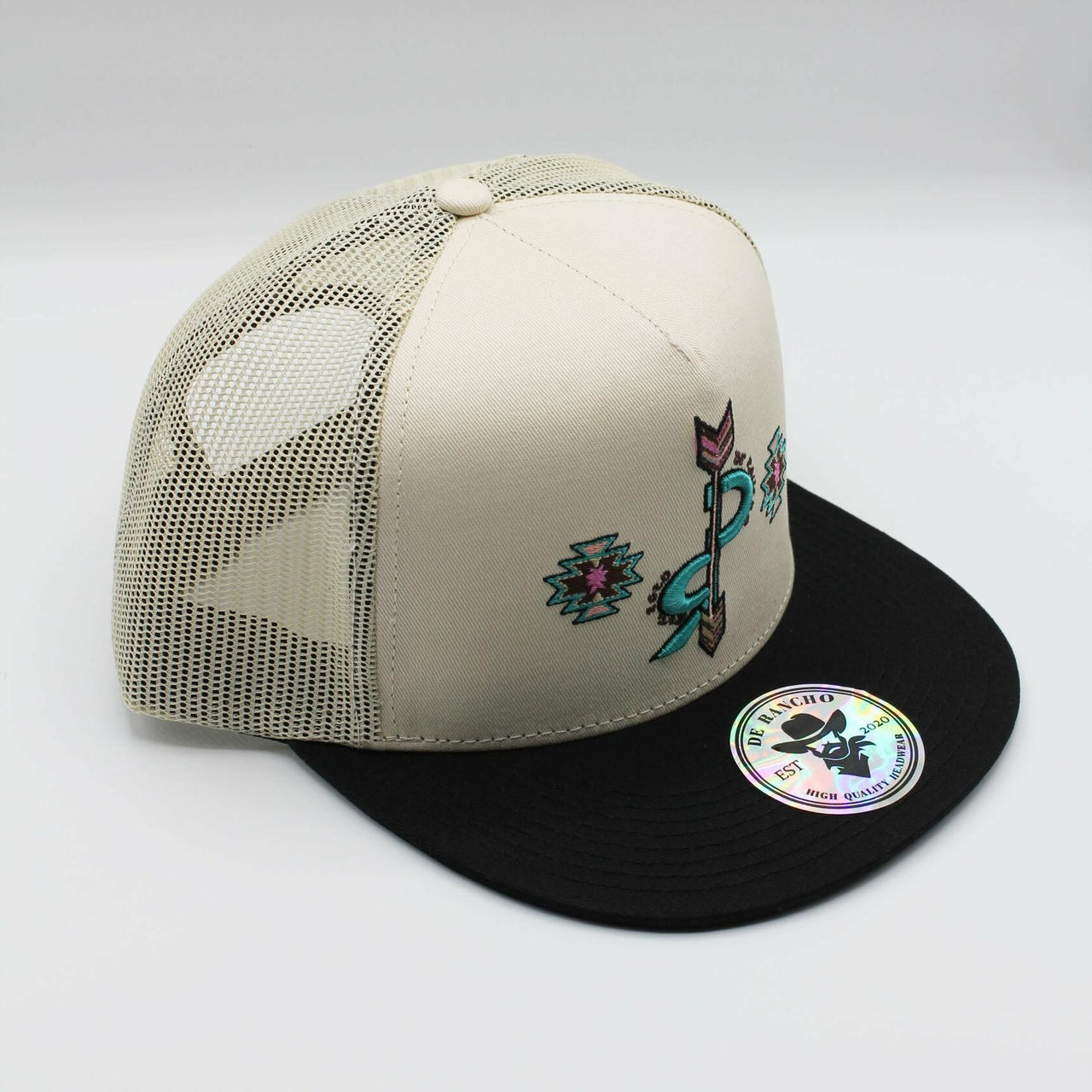 De Rancho Arrow (BEIGE/BLACK) Dr046 Hat