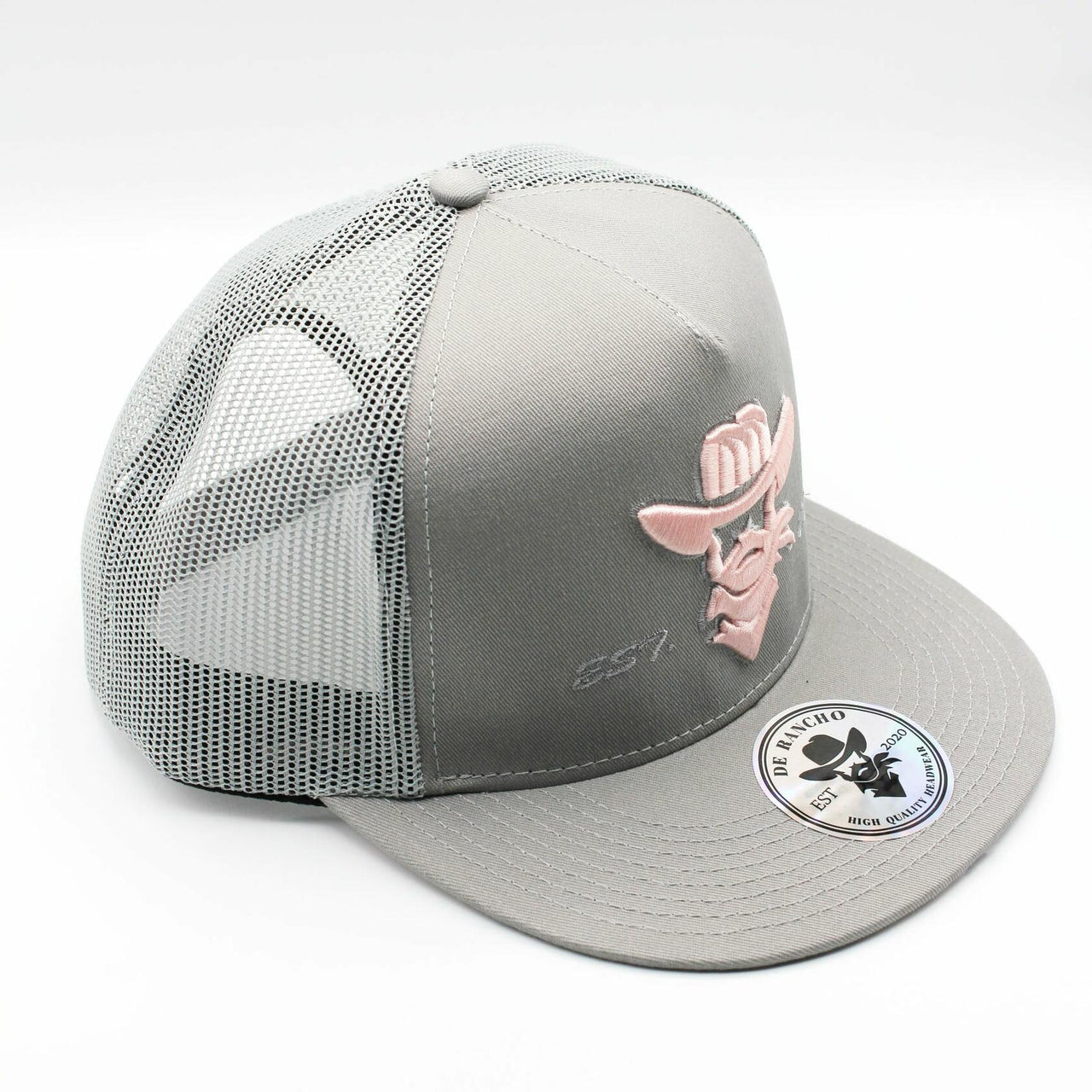 De Rancho Logo (GRAY/SALMON) Dr060 Hat