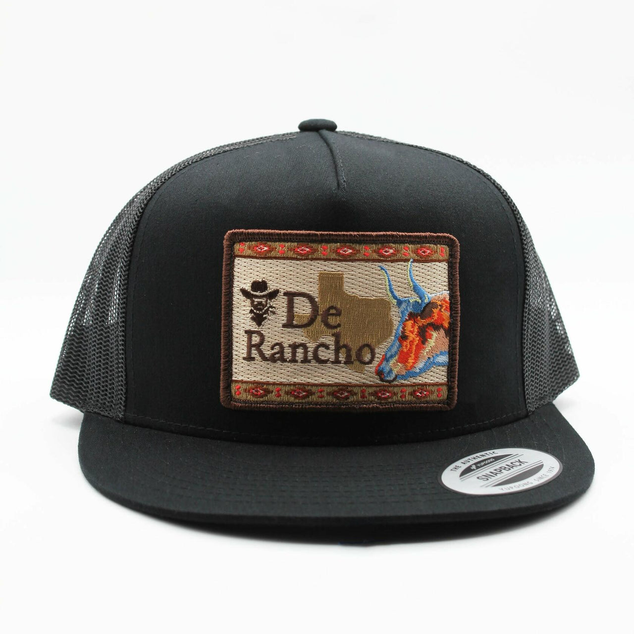 De Rancho Texas Bull Black Hat