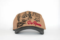 De Rancho Sierra Sunset A-frame Hat (BROWN/BLACK)