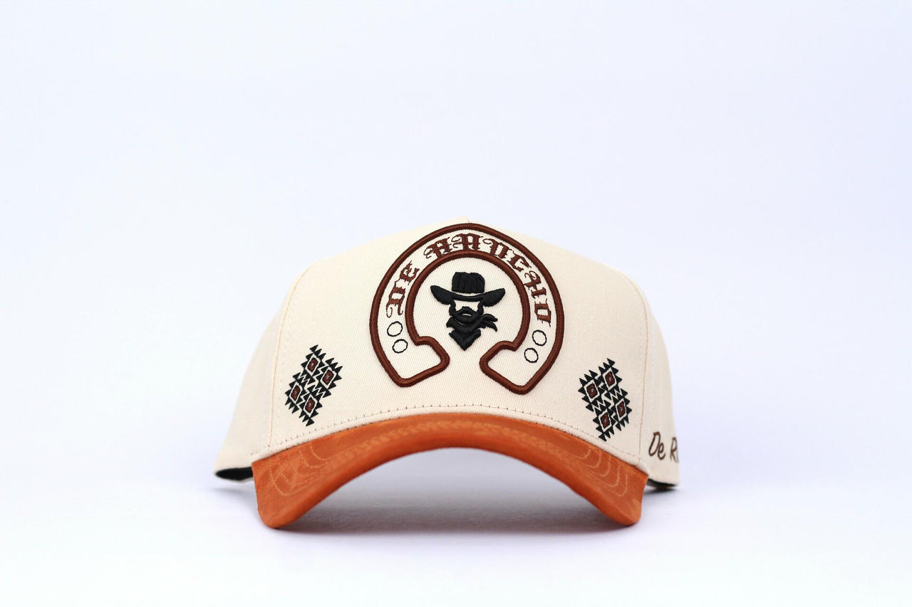 De Rancho Herradura A-frame Hat (BEIGE/ORANGE)