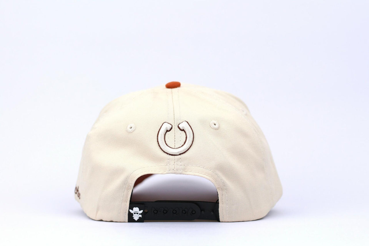 De Rancho Herradura A-frame Hat (BEIGE/ORANGE)