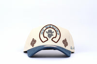 De Rancho Herradura A-frame Hat (BEIGE/BLUE)