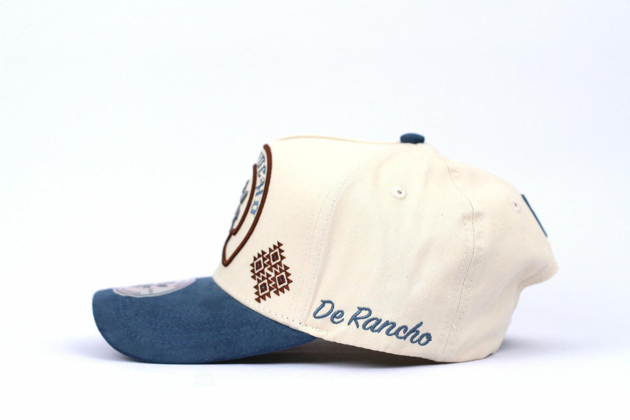 De Rancho Herradura A-frame Hat (BEIGE/BLUE)
