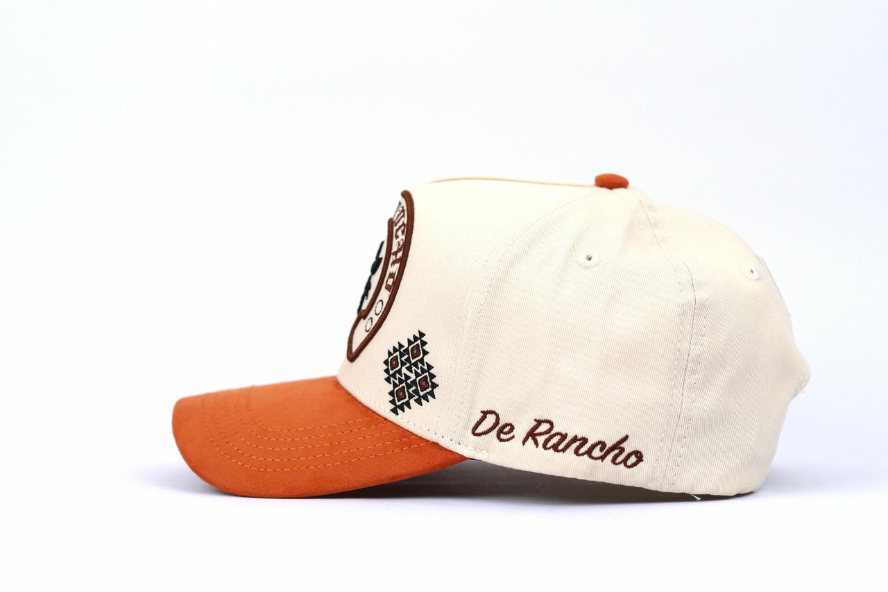 De Rancho Herradura A-frame Hat (BEIGE/ORANGE)