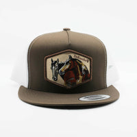 De Rancho Horse Faces Brown Hat