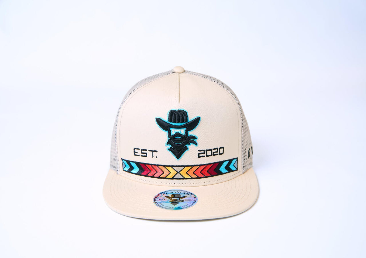 De Rancho Cowboy Tribal Line (KHAKI) Dr019 Hat