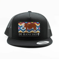De Rancho Charolais Aztec Print Black Hat