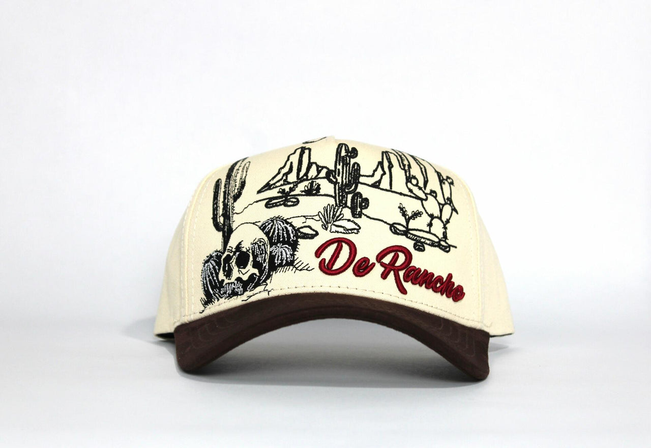 De Rancho Sierra Sunset A-frame Hat (CREAM/BROWN)