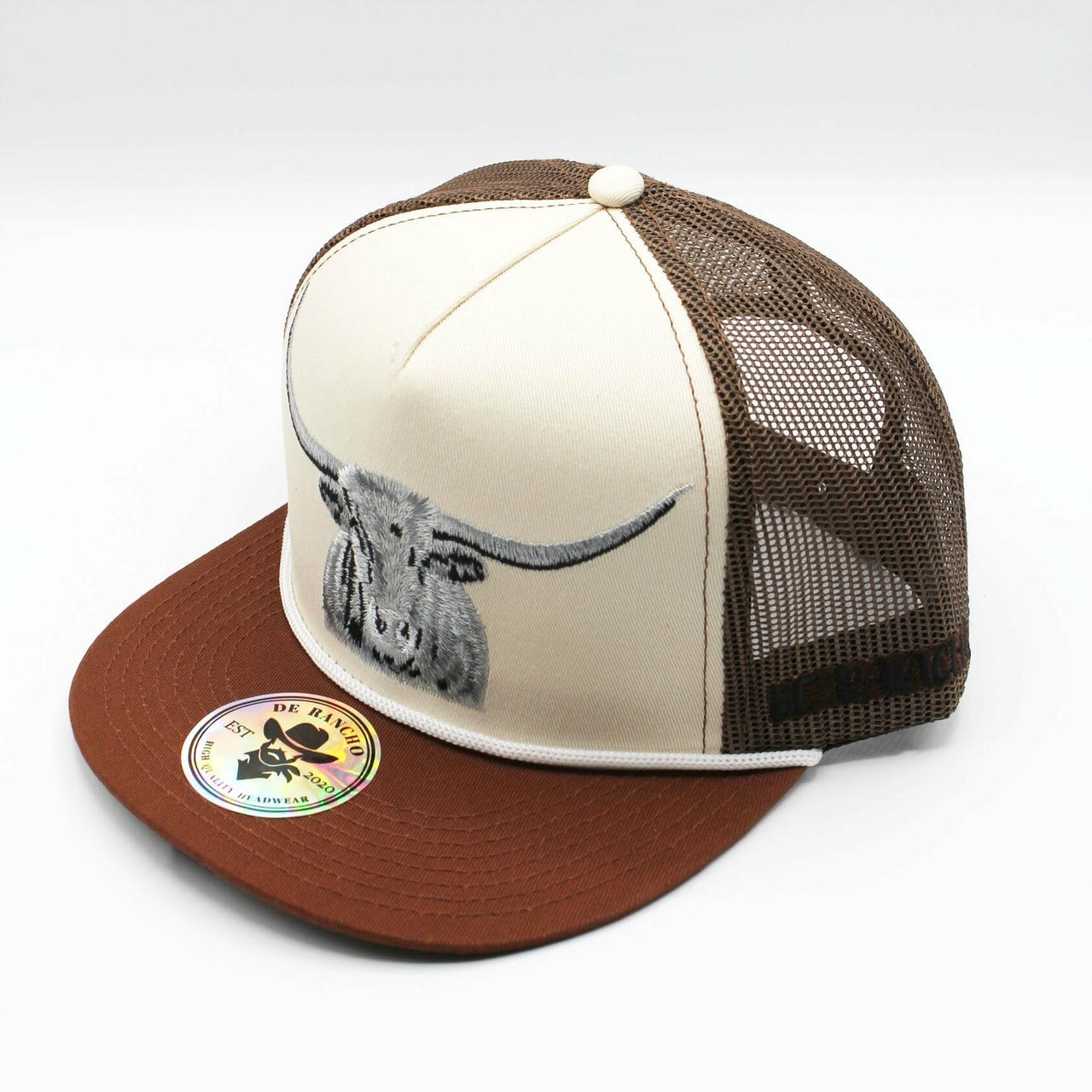 De Rancho Longhorn (CREAM/BROWN) Dr207 Hat
