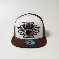 De Rancho Amarillo Heart (WHITE/BROWN) Dr095 Hat