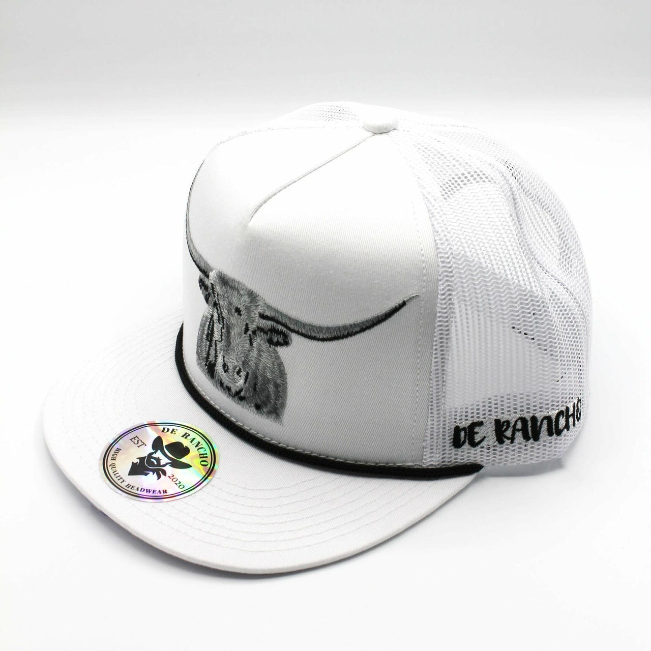 De Rancho Longhorn (WHITE) Dr206 Hat