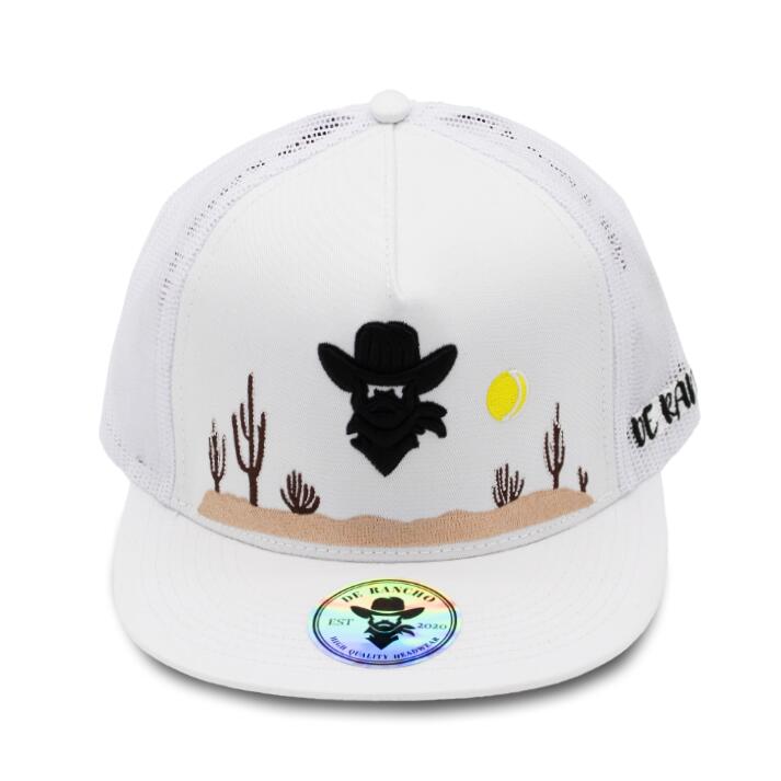 De Rancho Desert Cowboy Glow in the Dark (WHITE) Dr021 Hat