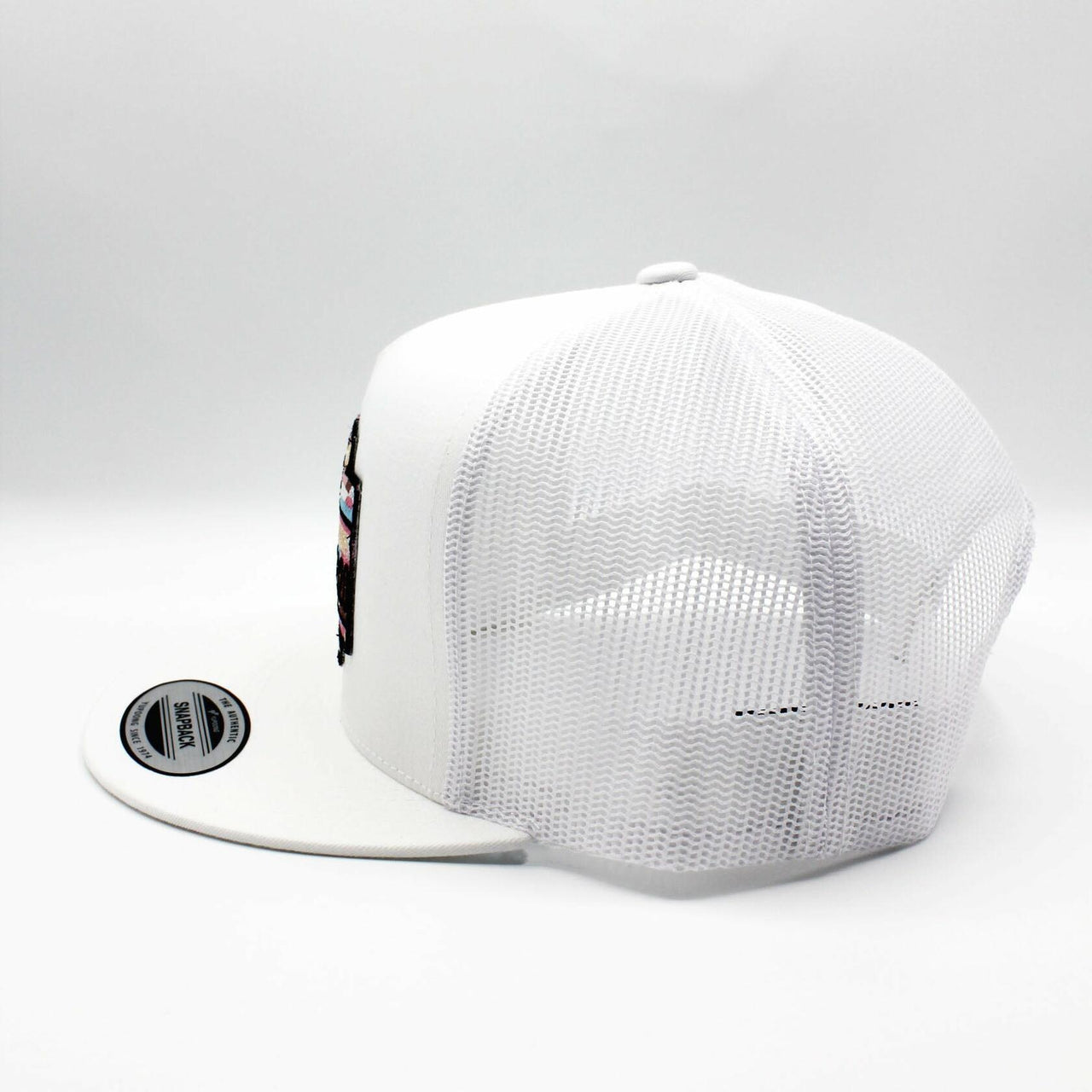 De Rancho Pink Aztec White Hat