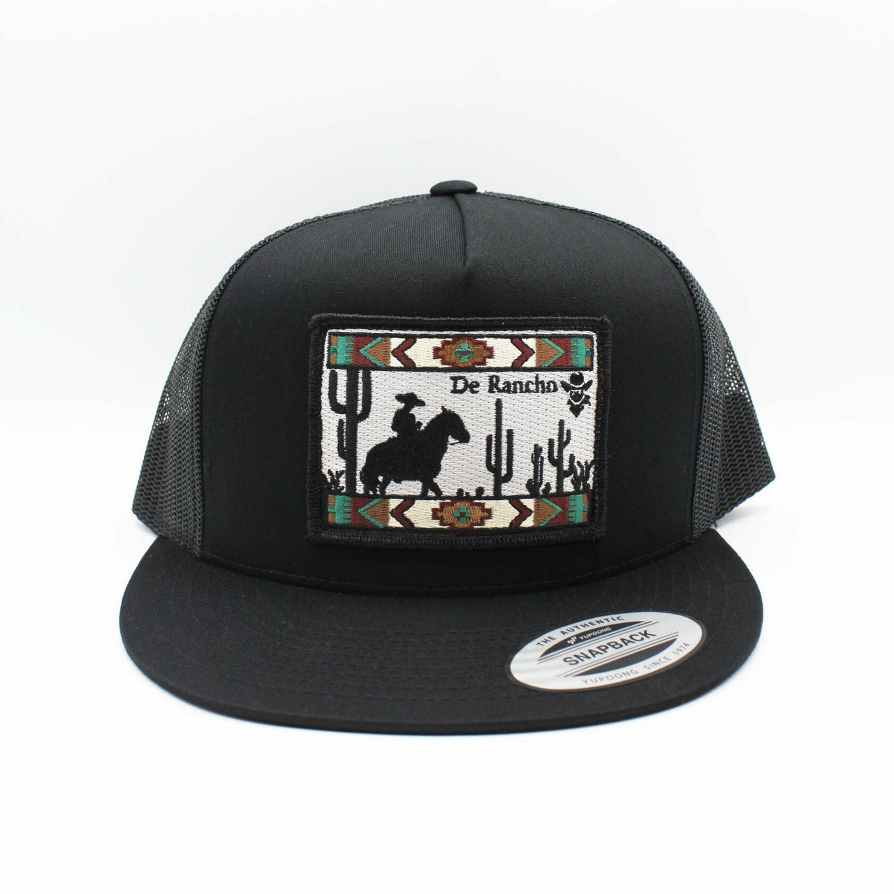 De Rancho Aztec Cowboy Black Hat