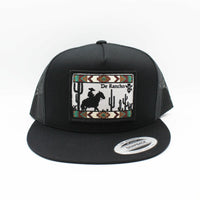De Rancho Aztec Cowboy Black Hat