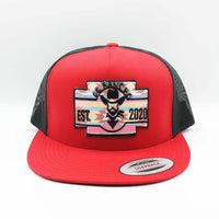 De Rancho Pink Aztec Red Hat
