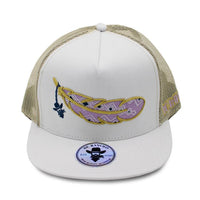 De Rancho Gold Feather (WHITE) Dr011 Hat