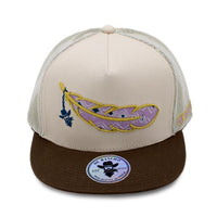 De Rancho Gold Feather (KHAKI) Dr015 Hat