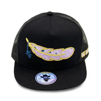 De Rancho Gold Feather (BLACK) Dr013 Hat