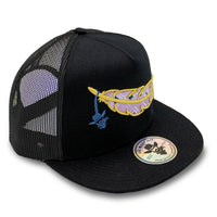 De Rancho Gold Feather (BLACK) Dr013 Hat