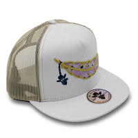 De Rancho Gold Feather (WHITE) Dr011 Hat